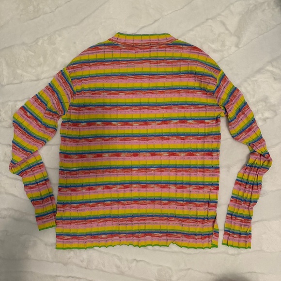 EUC SOLID & STRIPED Max Sweater S Random Spacedye Multicolor - Picture 3 of 4
